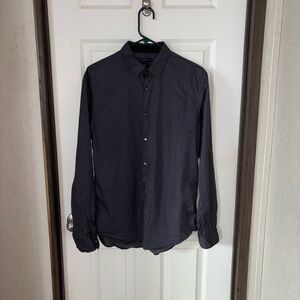 John Varvatos Dark Patterned Button Down Shirt